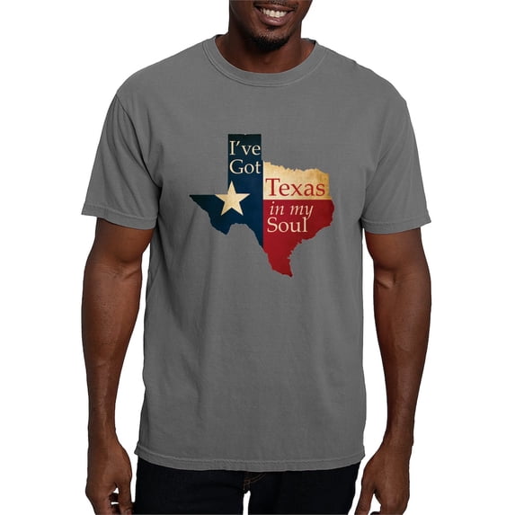 CafePress - Texas In My Soul T Shirt - Mens Comfort Colors Shirt