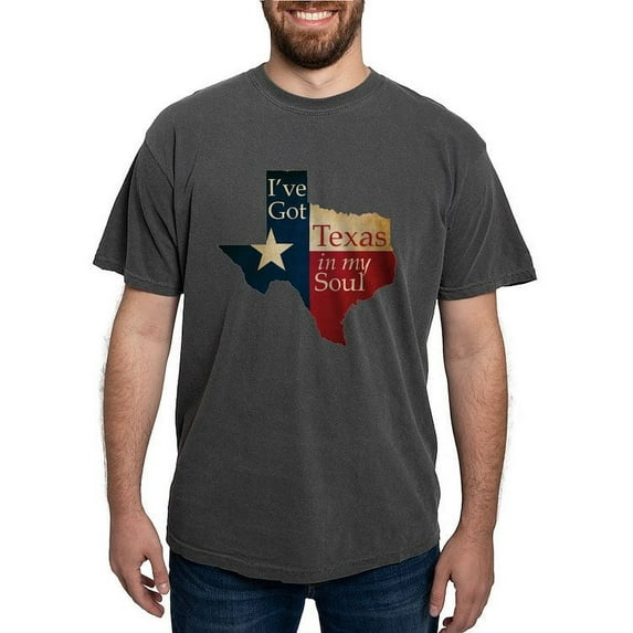 CafePress - Texas In My Soul T Shirt - Mens Comfort Colors Shirt