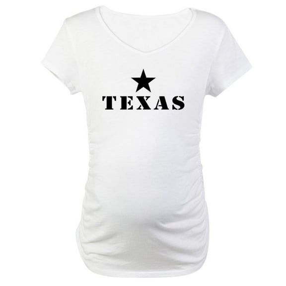 CafePress - Texas, Lone Star State Maternity T Shirt - Cotton Maternity T-shirt, Cute & Funny Pregnancy Tee