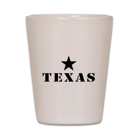 CafePress - Texas, Lone Star State - White Shot Glass, Unique and Funny Shot Glass