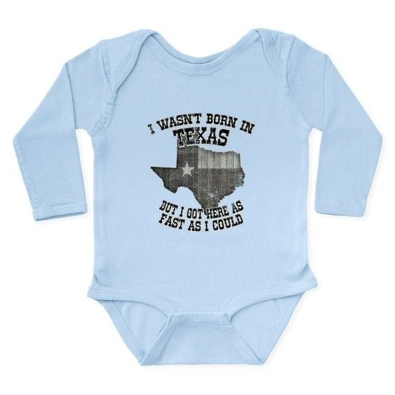 CafePress - Texas Long Sleeve Infant Bodysuit - Long Sleeve Cotton Baby Bodysuit
