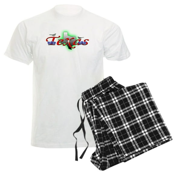 CafePress - Texas Men's Light Pajamas - Men's Light Loose Fit Cotton Pajama Set
