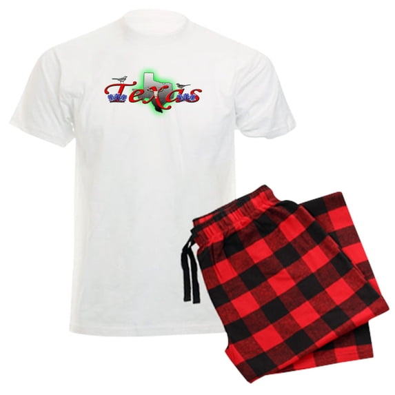CafePress - Texas Men's Light Pajamas - Men's Light Loose Fit Cotton Pajama Set
