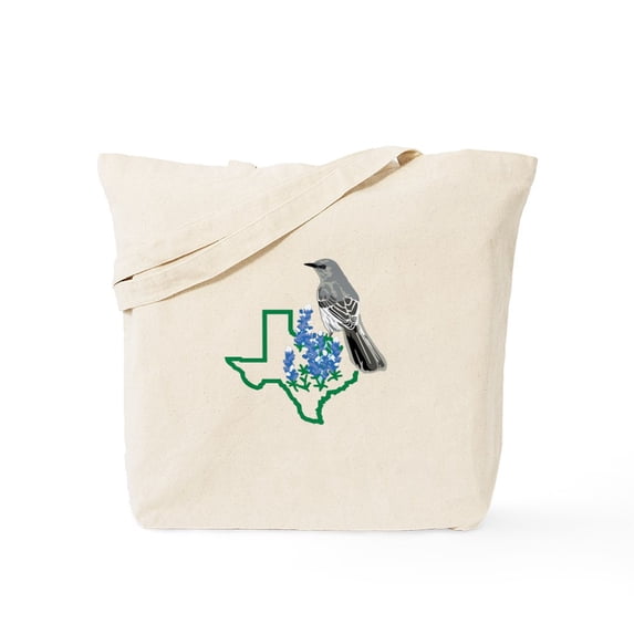 CafePress - Texas Mockingbird Tote Bag - Unisex Canvas Tote Bag, Beige, 1-Piece