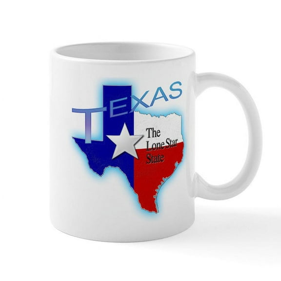 CafePress - Texas Mug - 11 oz Ceramic Mug - Novelty Coffee Tea Cup