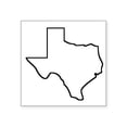 thumbnail image 1 of CafePress - Texas Outline Sticker - Square Sticker 3" x 3", 1 of 1