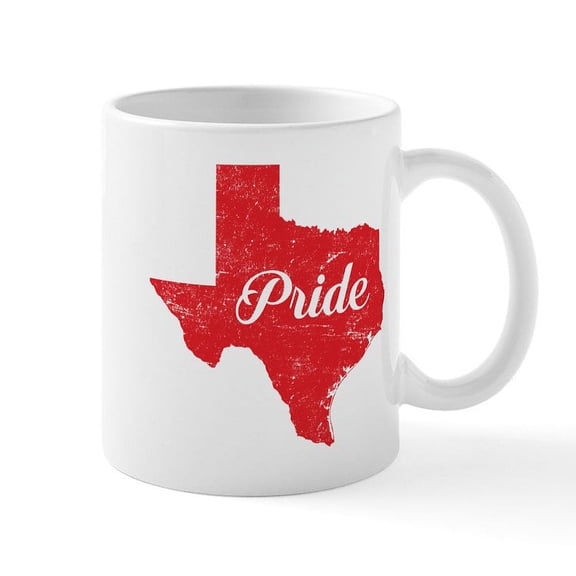 CafePress - Texas Pride Mug - 11 oz Ceramic Mug - Novelty Coffee Tea Cup