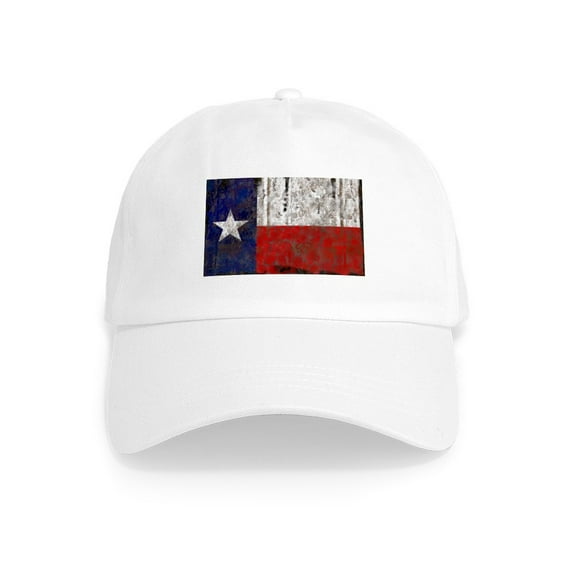 CafePress - Texas Retro State Flag Cap - Adjustable 100% Brushed Unisex Casual Cotton Baseball Cap, Beige, 1