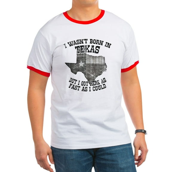CafePress - Texas Ringer T - 100% Cotton Ringed T-Shirt