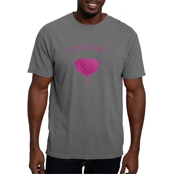 CafePress - Texas State (Heart) Gift - Mens Comfort Colors Shirt