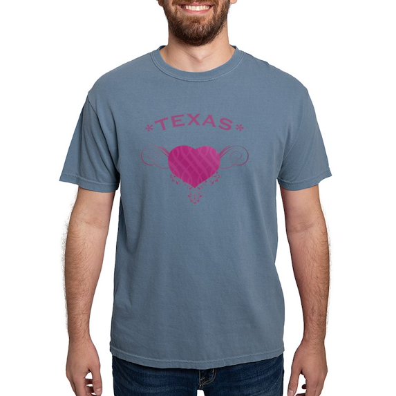 CafePress - Texas State (Heart) Gift - Mens Comfort Colors Shirt