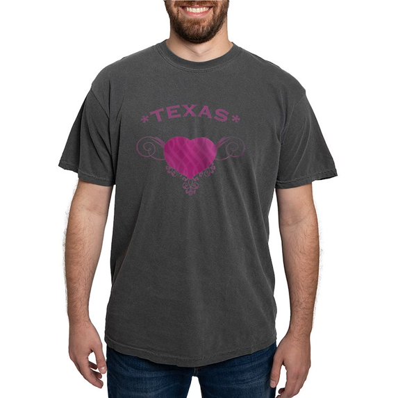 CafePress - Texas State (Heart) Gift - Mens Comfort Colors Shirt