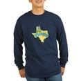 thumbnail image 1 of CafePress - Texas State Outline Bluebonnet Flower Long Sleeve - Long Sleeve Dark T-Shirt, 1 of 1
