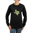 thumbnail image 1 of CafePress - Texas State Outline Bluebonnet Flower Long Sleeve - Women's Long Sleeve Graphic Tee Casual Fit, 1 of 4