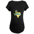 thumbnail image 1 of CafePress - Texas State Outline Bluebonnet Flower Maternity T - Maternity Dark T-Shirt, 1 of 3