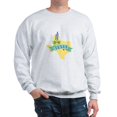 thumbnail image 1 of CafePress - Texas State Outline Bluebonnet Flower Sweatshirt - Crew Neck Sweatshirt, 1 of 1