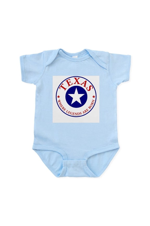 - Texas Where Legends Are Born - Baby Light Bodysuit, Size Newborn - 24 Months