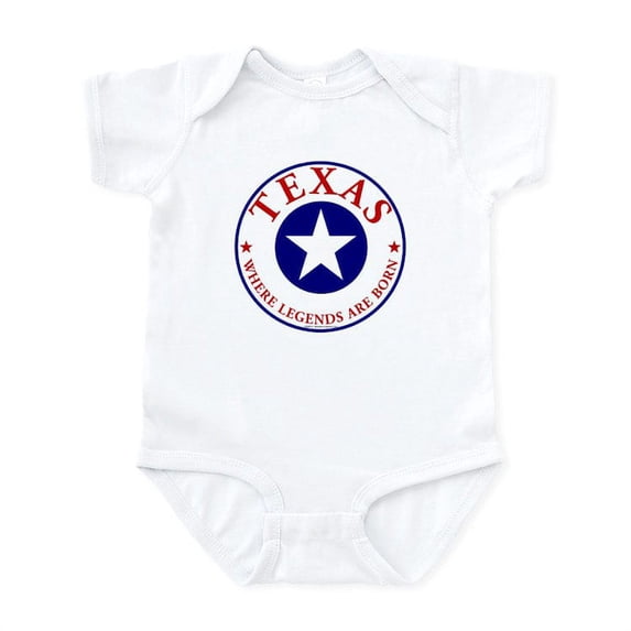 CafePress - Texas Where Legends Are Born - Baby Light Bodysuit, Size Newborn - 24 Months