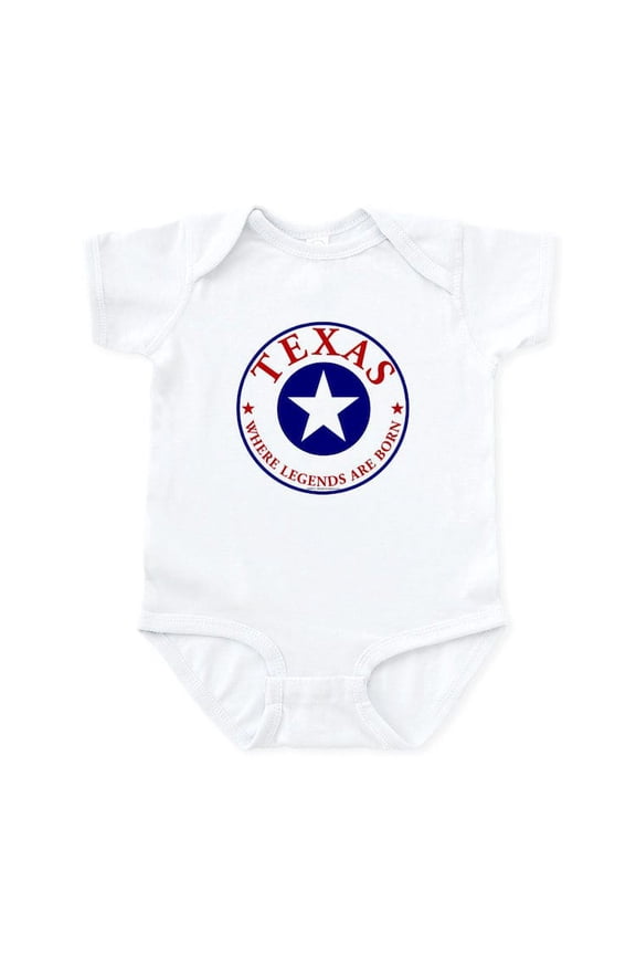 - Texas Where Legends Are Born - Baby Light Bodysuit, Size Newborn - 24 Months