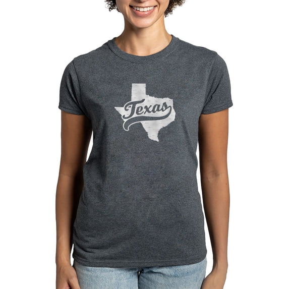 CafePress - Texas Women's Dark T Shirt - Women's Traditional Fit Dark T-Shirt
