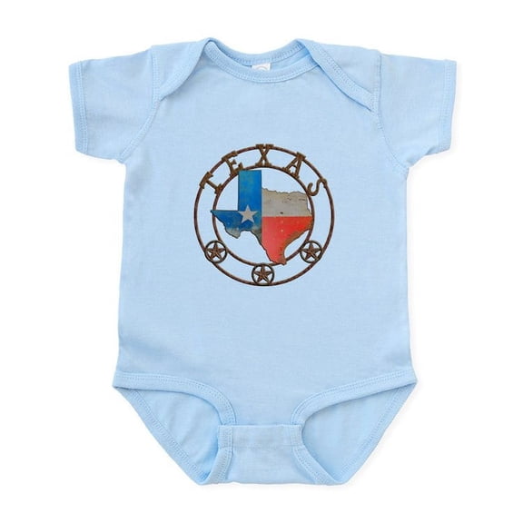 CafePress - Texas Wrought Iron Barn Art Body Suit - Baby Light Bodysuit, Size Newborn - 24 Months