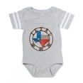 thumbnail image 1 of CafePress - Texas Wrought Iron Barn Art - Cute Infant Baby Football Bodysuit, 1 of 3
