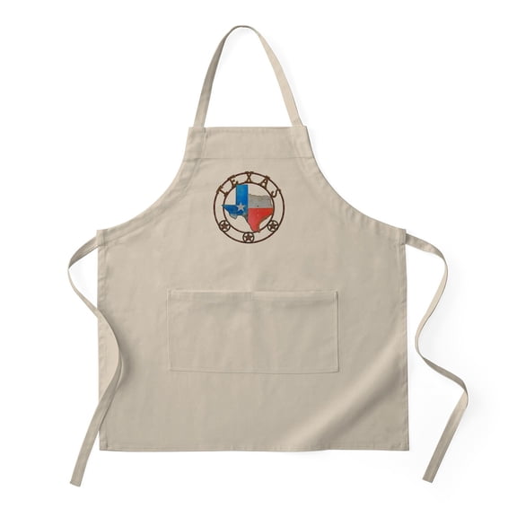 CafePress - Texas Wrought Iron Barn Art - Kitchen Apron with Pockets, Grilling Apron, Baking Apron