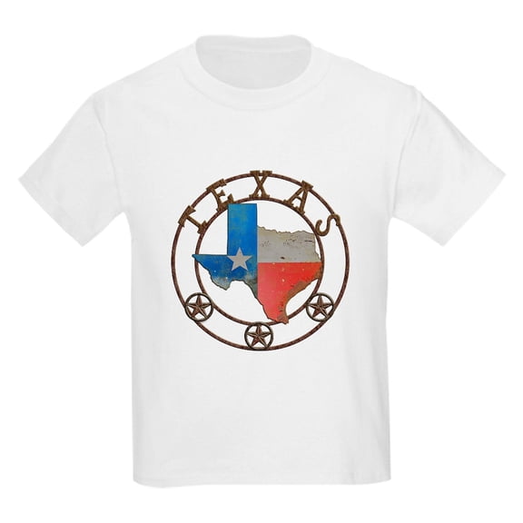 CafePress - Texas Wrought Iron Barn Art T Shirt - Light T-Shirt Kids XS-XL