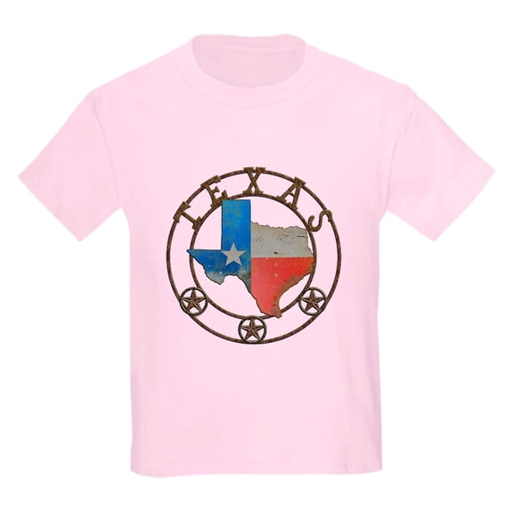 CafePress - Texas Wrought Iron Barn Art T Shirt - Light T-Shirt Kids XS-XL