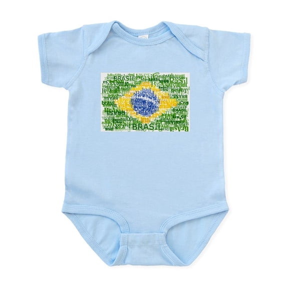CafePress - Textual Brasil Infant Bodysuit - Baby Light Bodysuit, Size Newborn - 24 Months