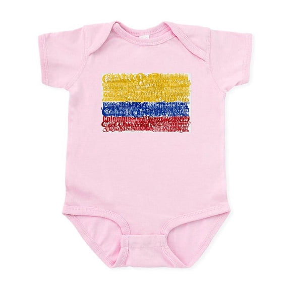 CafePress - Textual Colombia Infant Bodysuit - Baby Light Bodysuit, Size Newborn - 24 Months