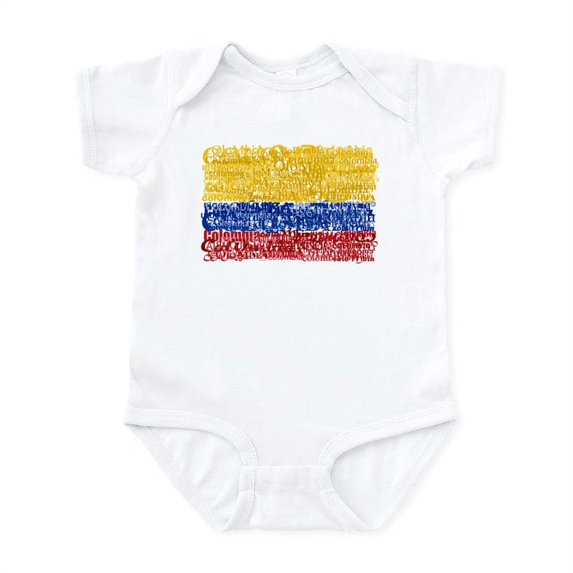 CafePress - Textual Colombia Infant Bodysuit - Baby Light Bodysuit, Size Newborn - 24 Months