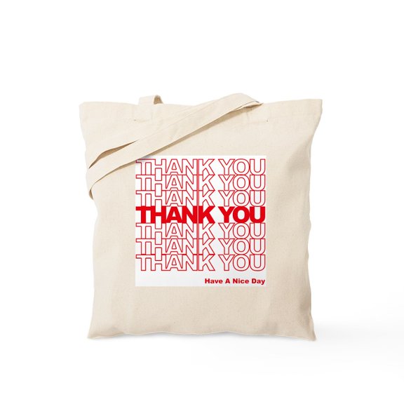 CafePress - Thank You Bag Tote Bag - Unisex Canvas Tote Bag, Beige, 1-Piece