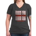 thumbnail image 1 of CafePress - Thank You Have A Nice Day T Shirt - Women's V-Neck Dark T-Shirt, 1 of 1