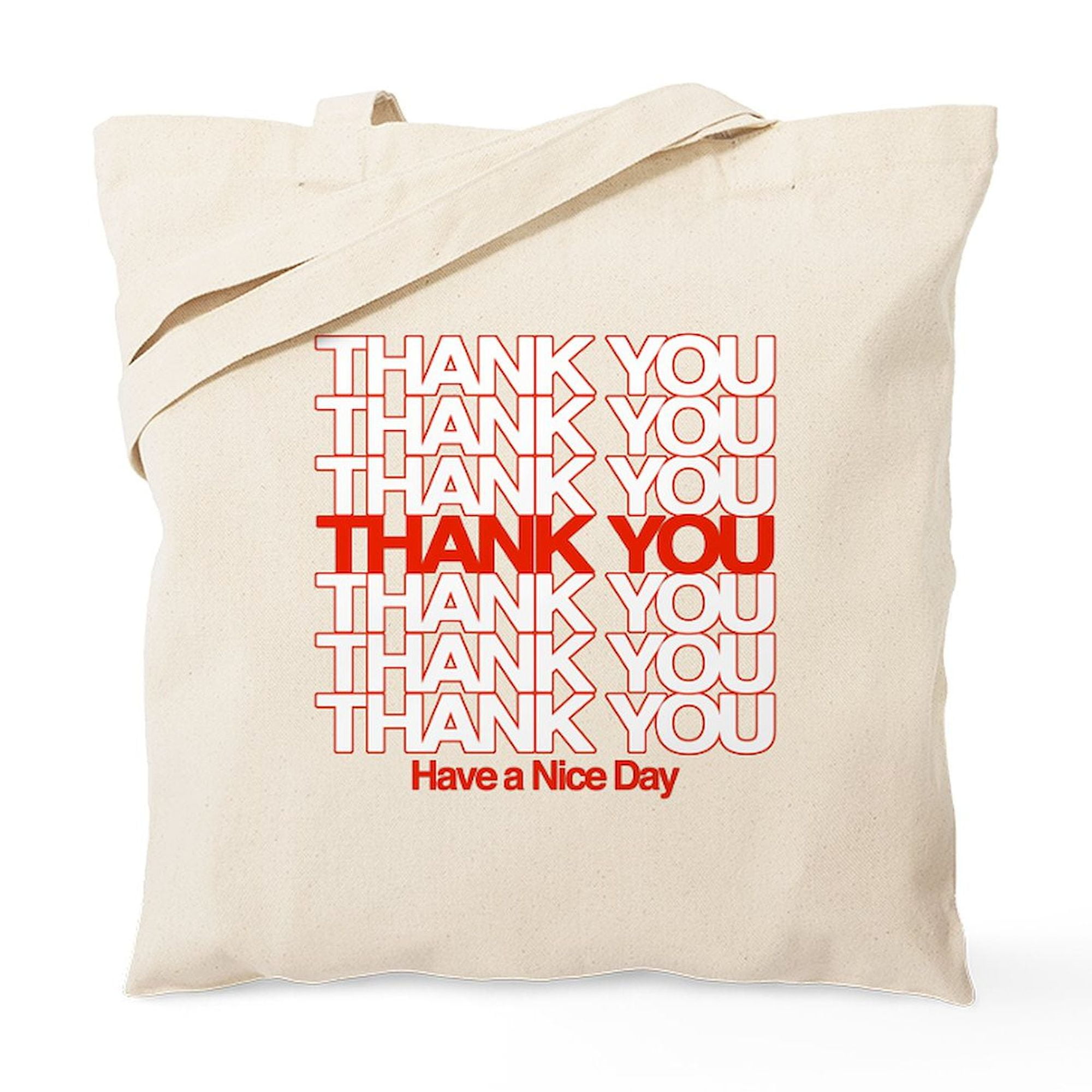 CafePress Thank You Have A Nice Day Tote Bag Natural Canvas Tote Bag Cloth Shopping Bag Walmart