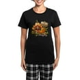 thumbnail image 1 of CafePress - Thanksgiving Copy Women's Dark Pajamas - Women's Short Sleeve Print T-Shirt and Pants Dark Cotton Pajama Set, 1 of 7