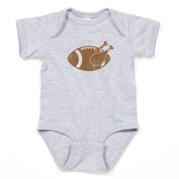 CafePress - Thanksgiving Turkey And Touchdowns Body Suit - Cute Infant Bodysuit Baby Romper - Size Newborn - 24 Months