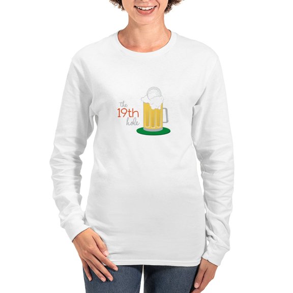 CafePress - The 19Th Hole Long Sleeve T Shirt - Women's Long Sleeve Graphic Casual T-Shirt