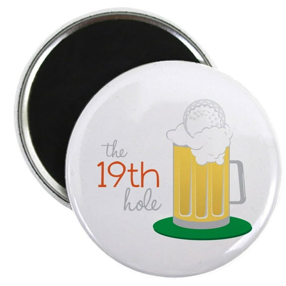 CafePress - The 19Th Hole Magnets - 2.25" Round Magnet, Refrigerator Magnet, Button Magnet Style