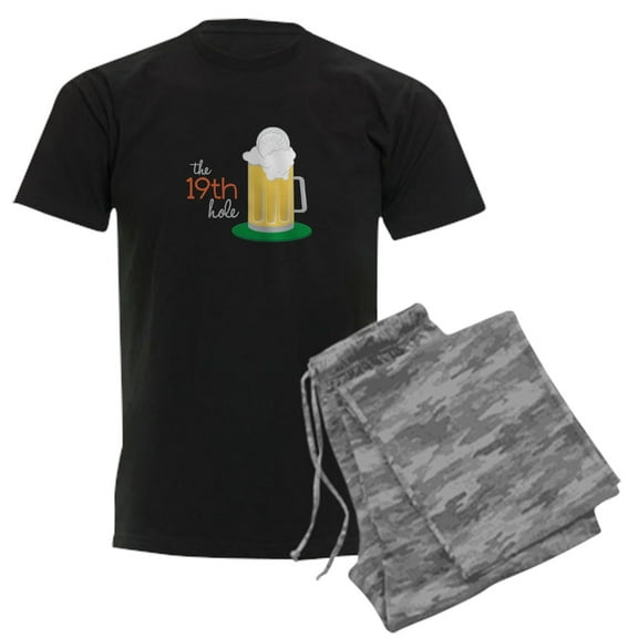 CafePress - The 19Th Hole Pajamas - Men's Dark Loose Fit Cotton Pajama Set