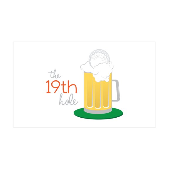 CafePress - The 19Th Hole Wall Decal - 35x21 Wall Decal