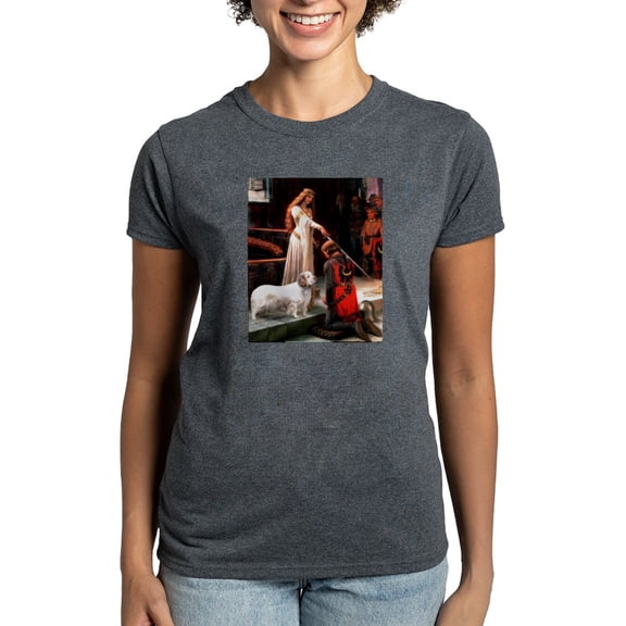 CafePress - The Accolade & Clumber Women's Dark T Shirt - Women's Traditional Fit Dark T-Shirt