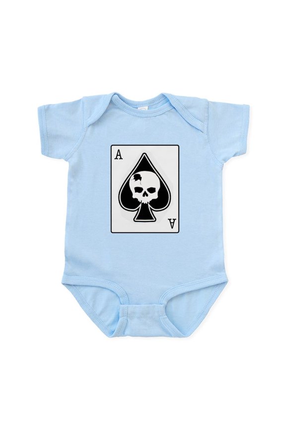 - The Ace Of Spades Infant Bodysuit - Baby Light Bodysuit, Size Newborn - 24 Months