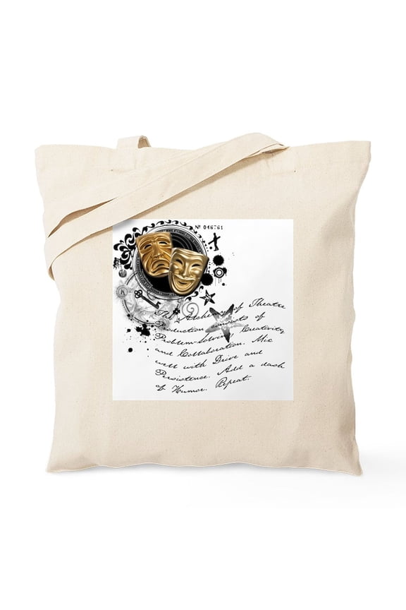 - The Alchemy Of Theatre Production Tote Bag - Unisex Canvas Tote Bag, Beige, 1-Piece