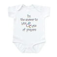 thumbnail image 1 of CafePress - The Answer To Prayers Infant Creeper - Baby Light Bodysuit, Size Newborn - 24 Months, 1 of 4
