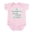 thumbnail image 1 of CafePress - The Answer To Prayers Infant Creeper - Baby Light Bodysuit, Size Newborn - 24 Months, 1 of 4