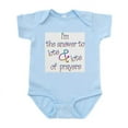 thumbnail image 1 of CafePress - The Answer To Prayers Infant Creeper - Baby Light Bodysuit, Size Newborn - 24 Months, 1 of 4