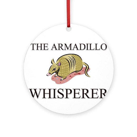 CafePress - The Armadillo Whisperer -  Round Wood Ornament 4"