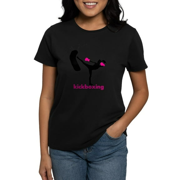 CafePress - The Art Of Kickboxing T Shirt - Women's Traditional Fit Dark T-Shirt