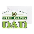 thumbnail image 1 of CafePress - The Bank Of Dad - Greeting Card, Blank Inside Glossy, 1 of 4